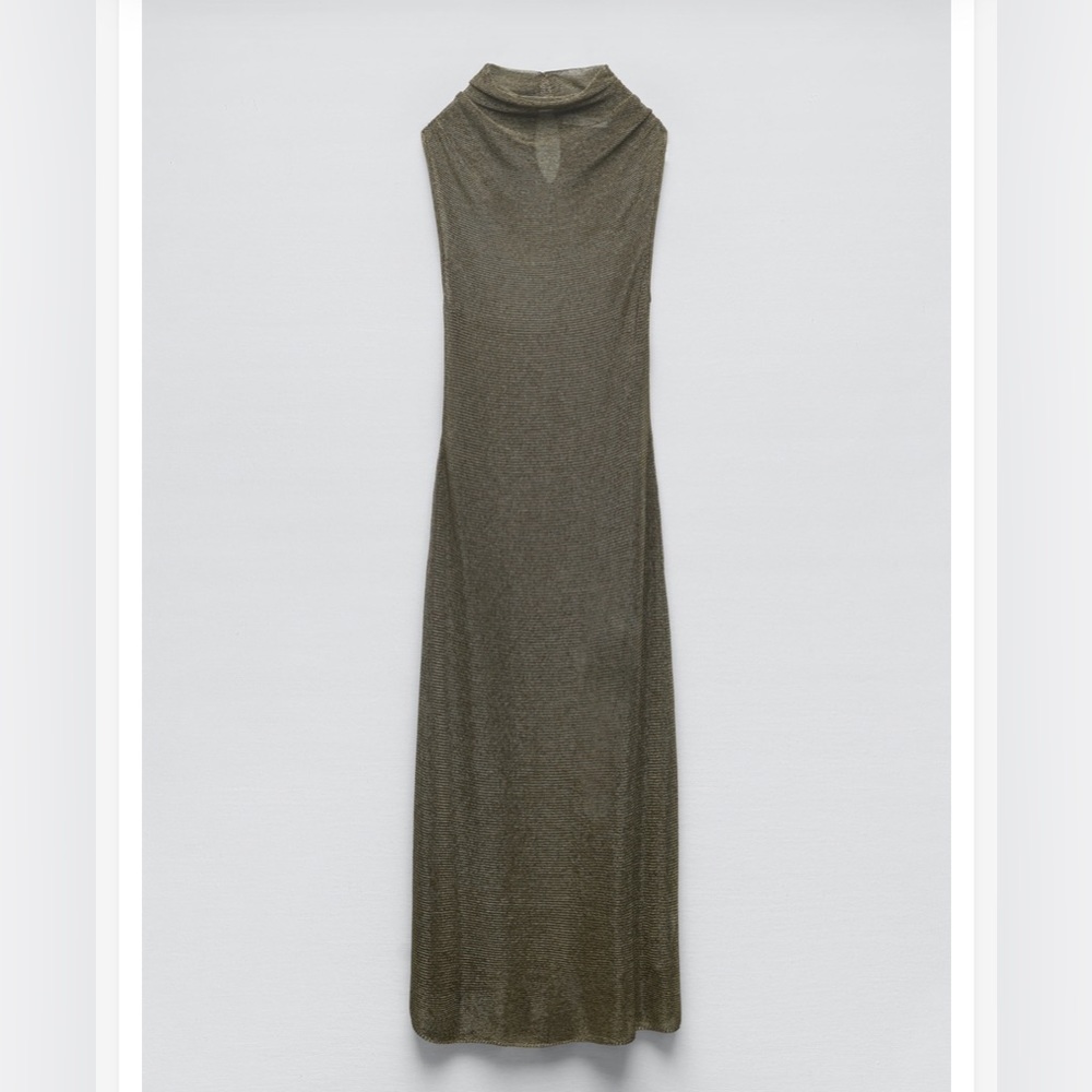 NWT Zara Mesh Knit Dress Sz M